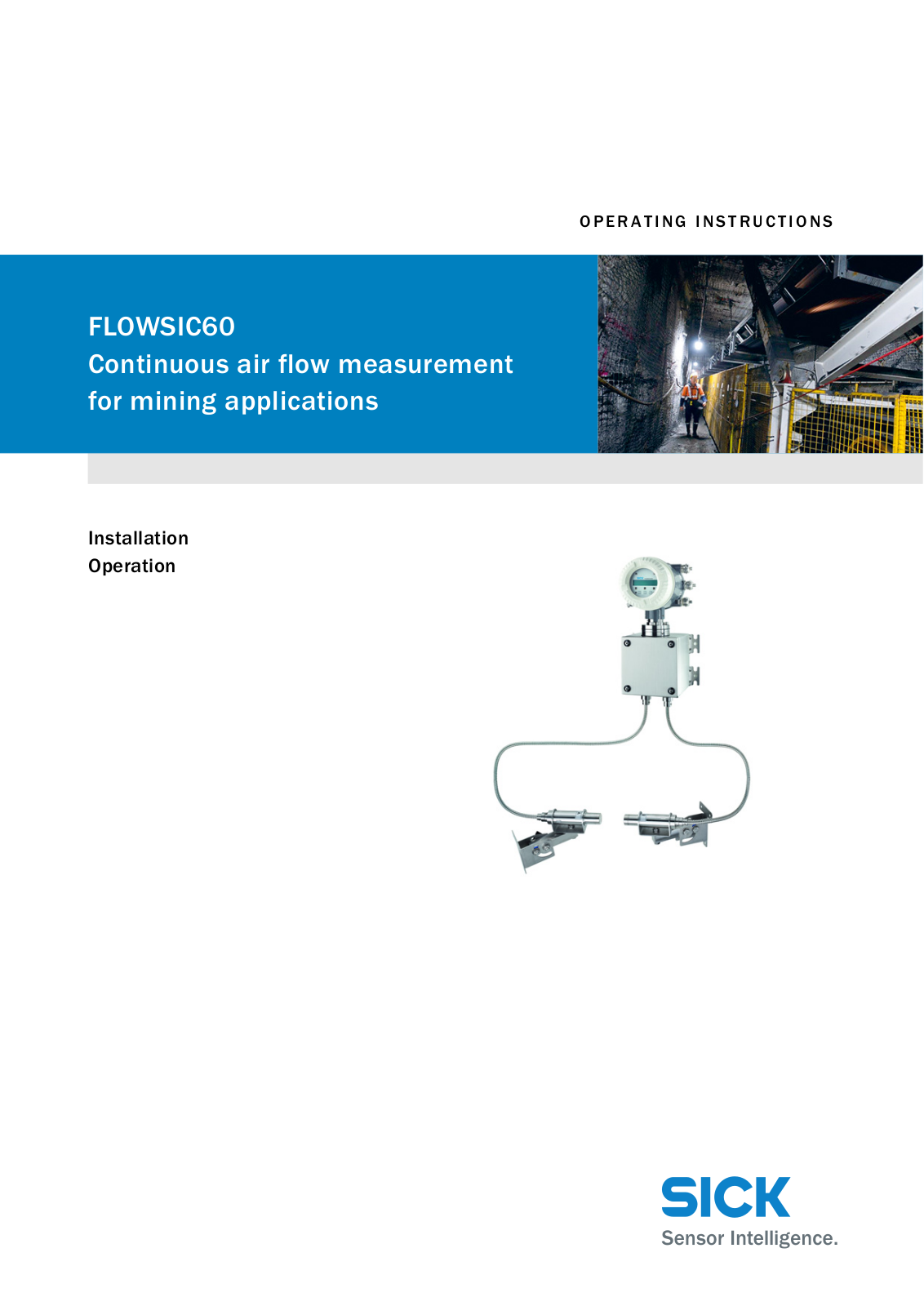 SICK FLOWSIC60 Operating Instructions Manual