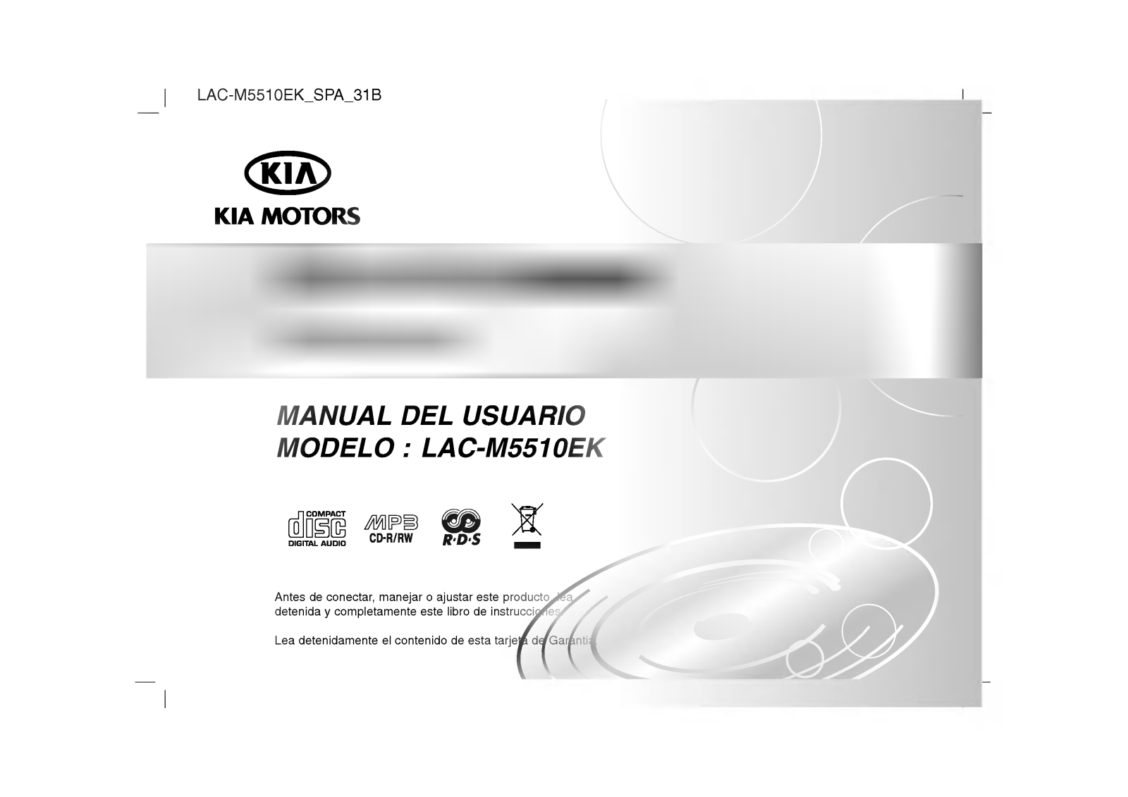 LG LAC-M5510EK User Manual