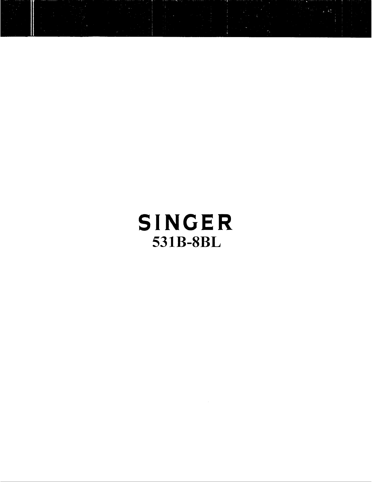 SINGER 531B-8BL Parts List
