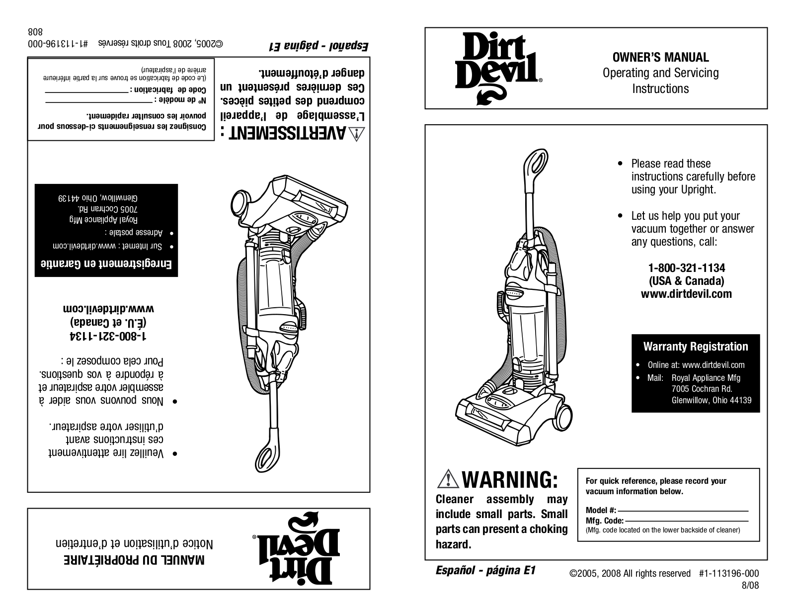 Dirtdevil M087300 User Manual