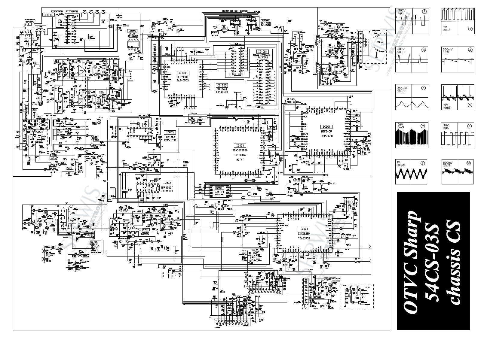 Sharp 54CS-03 Schematic