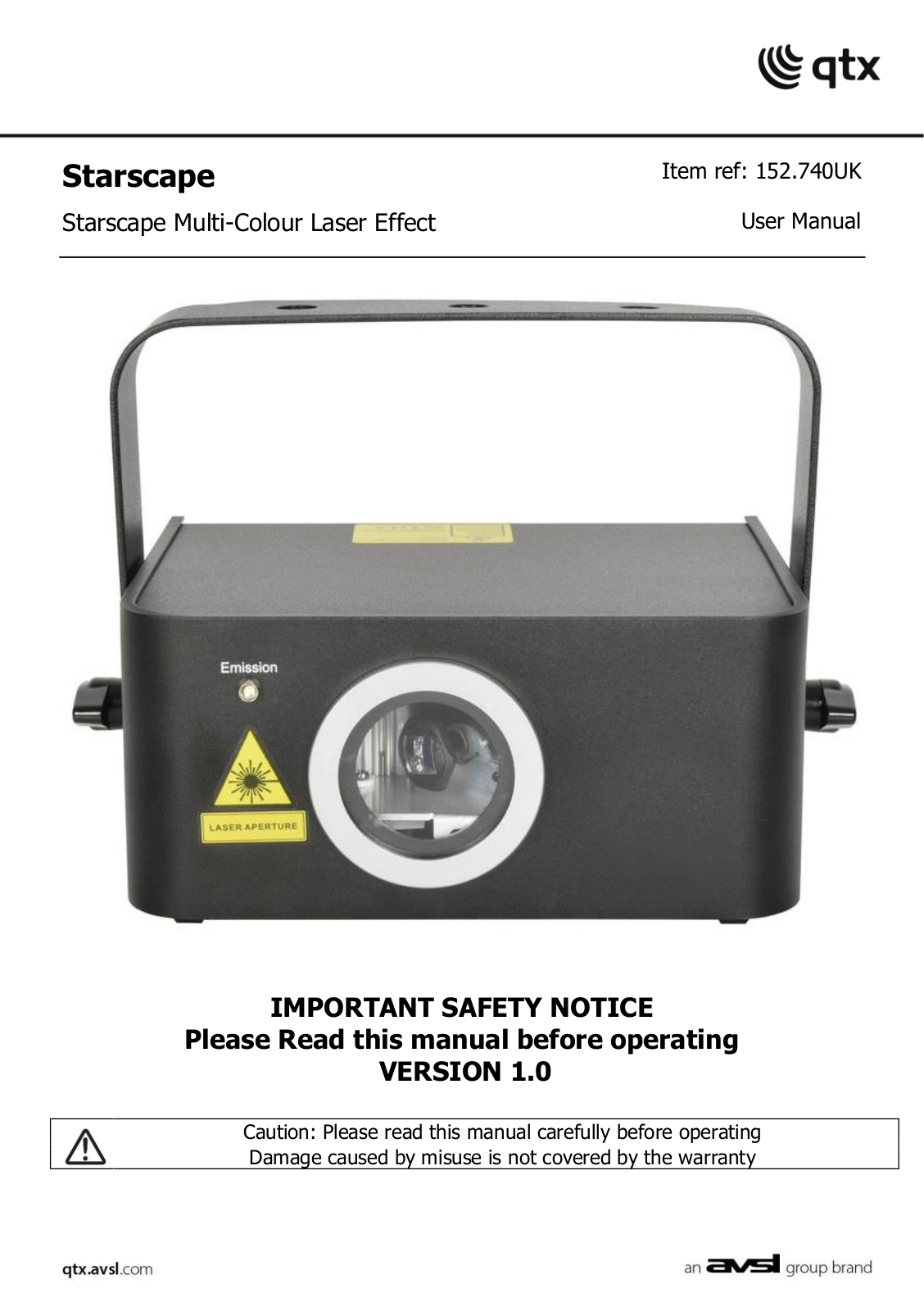 Qtx Starscape User Manual