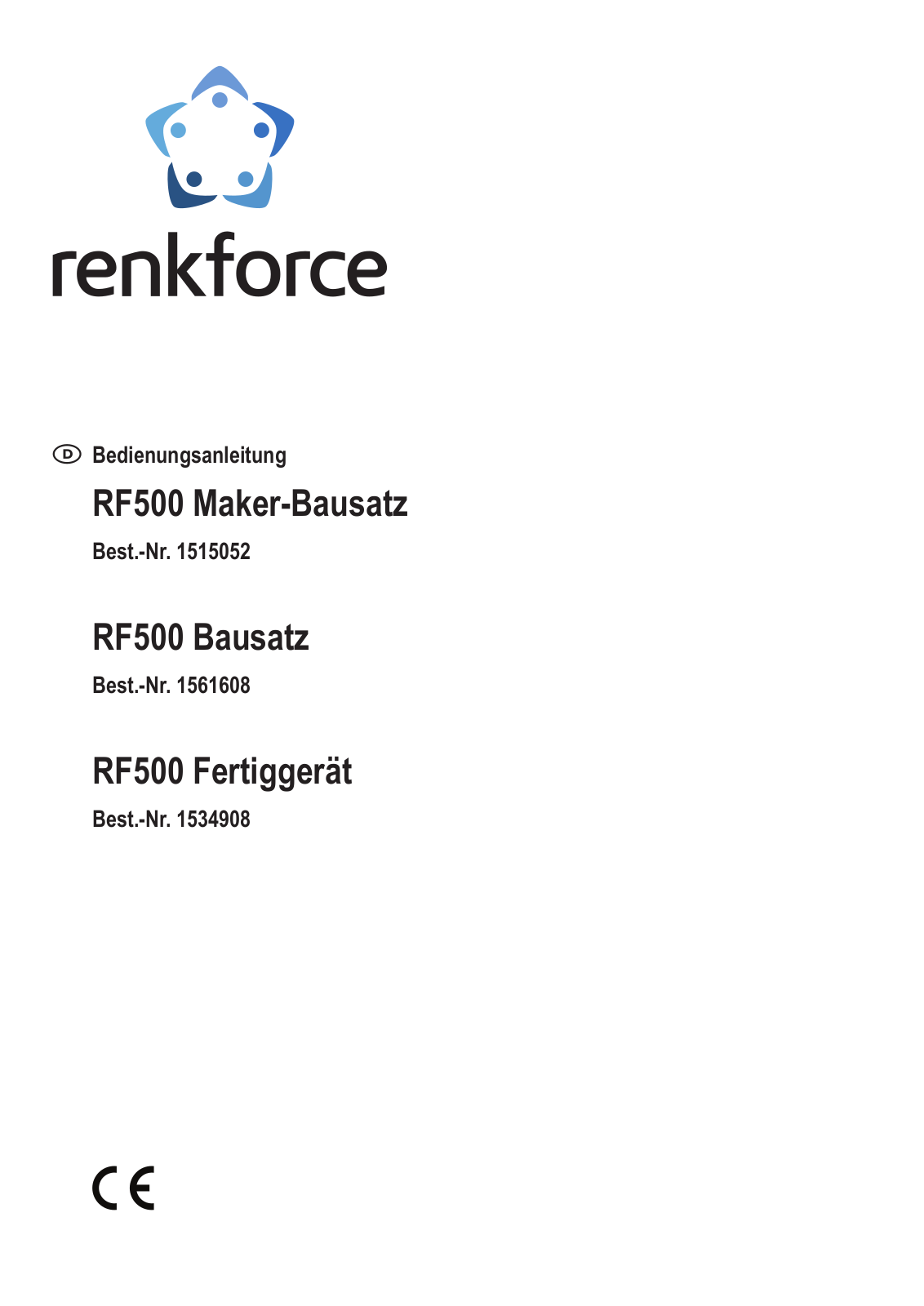 Renkforce RF500 Operating Instructions