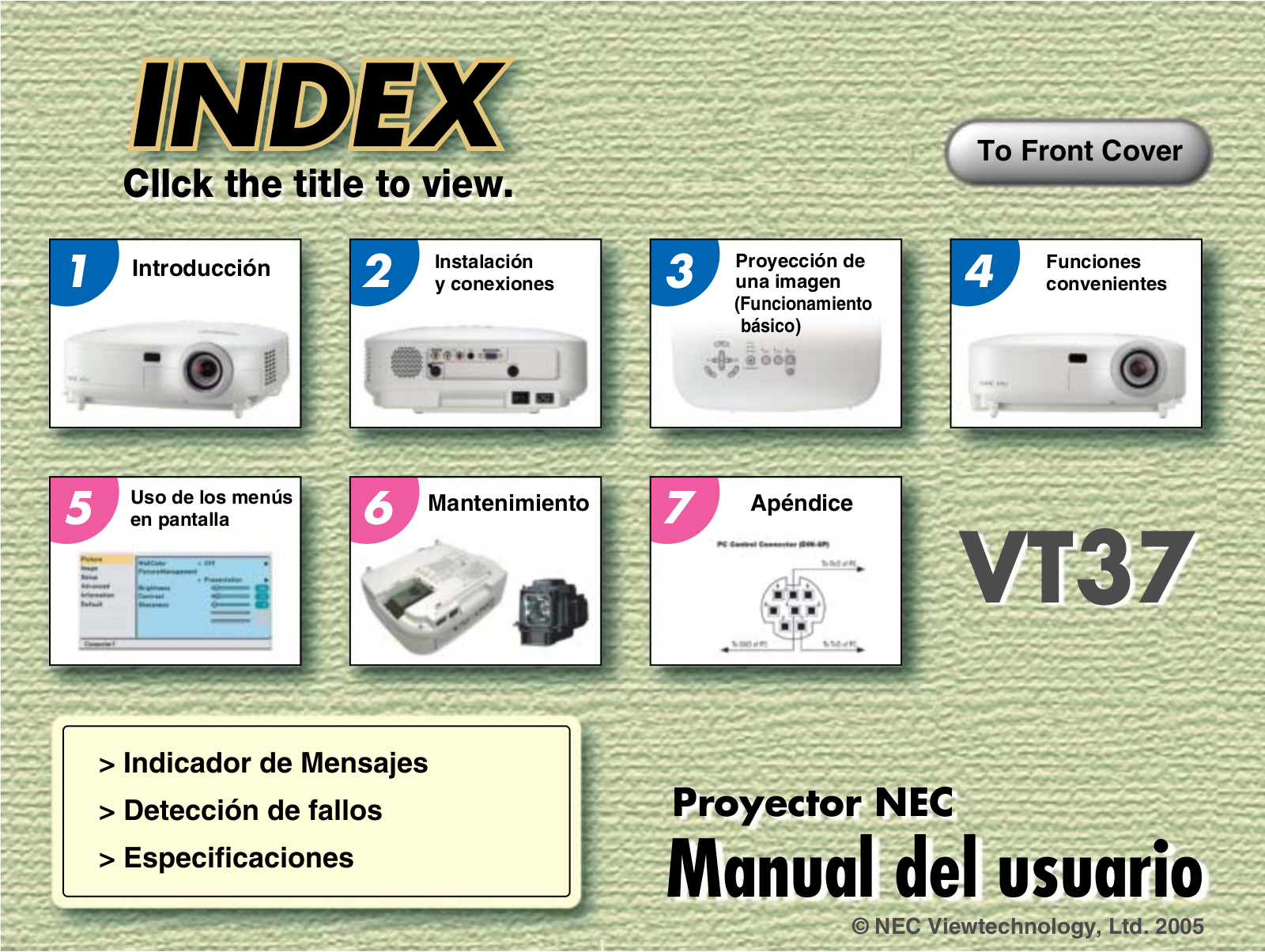 NEC VT37 User's Manual