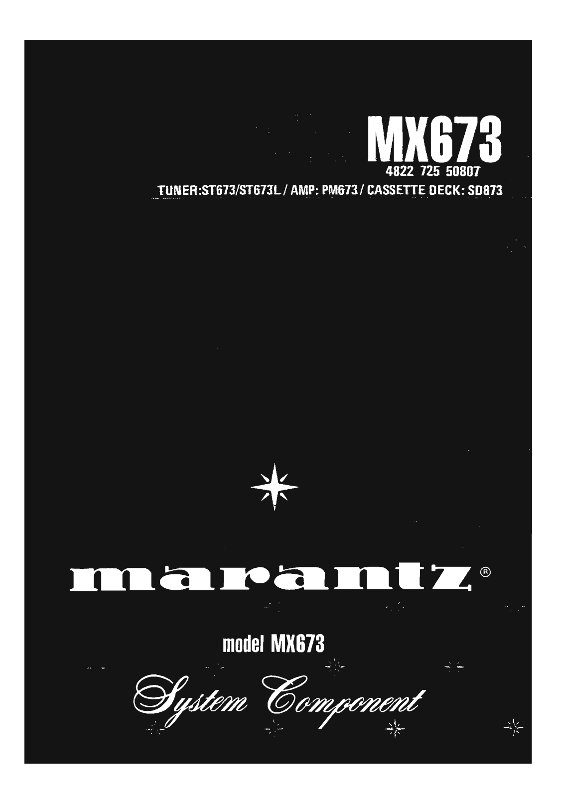 Marantz MX-673 Service Manual