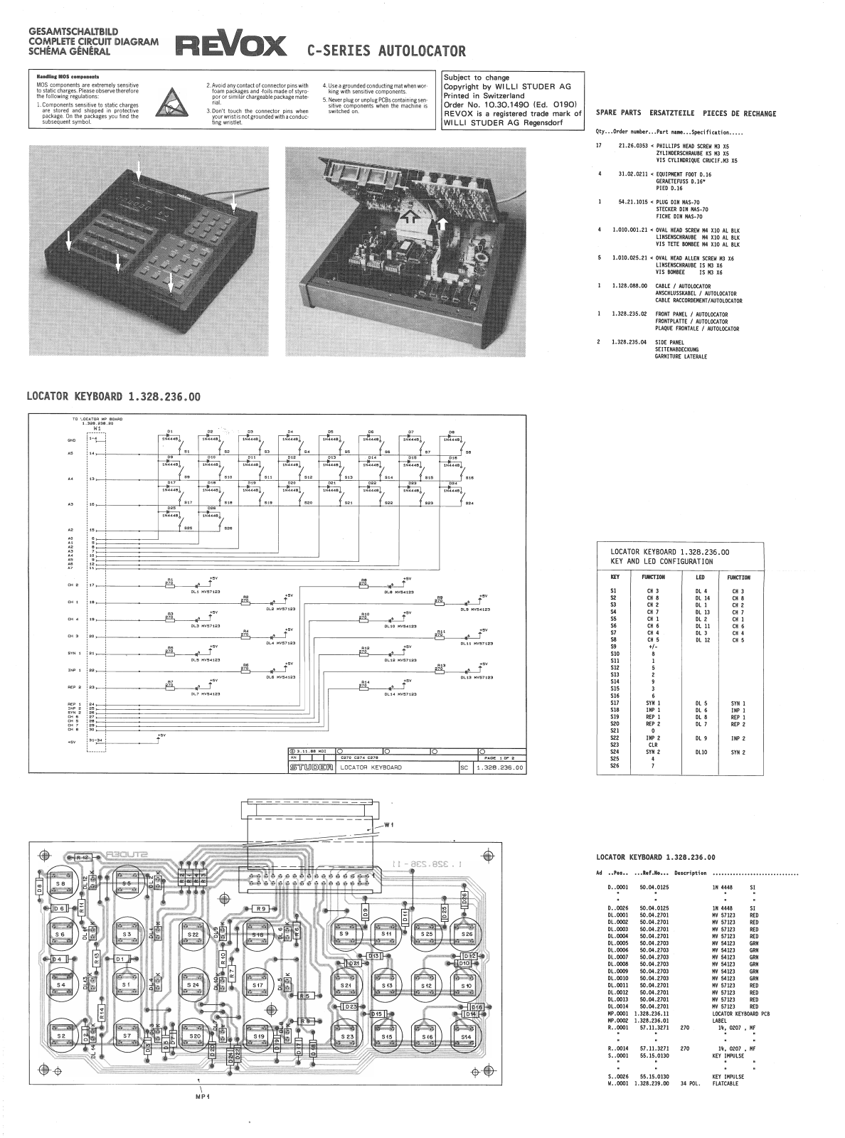 Revox C-27X-AUTOLOC Schematic