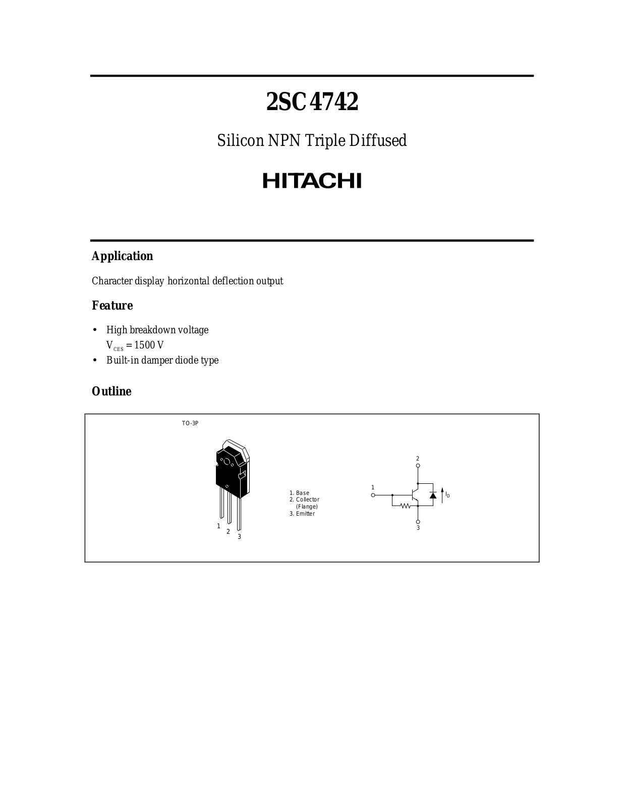 HIT 2SC4742 Datasheet