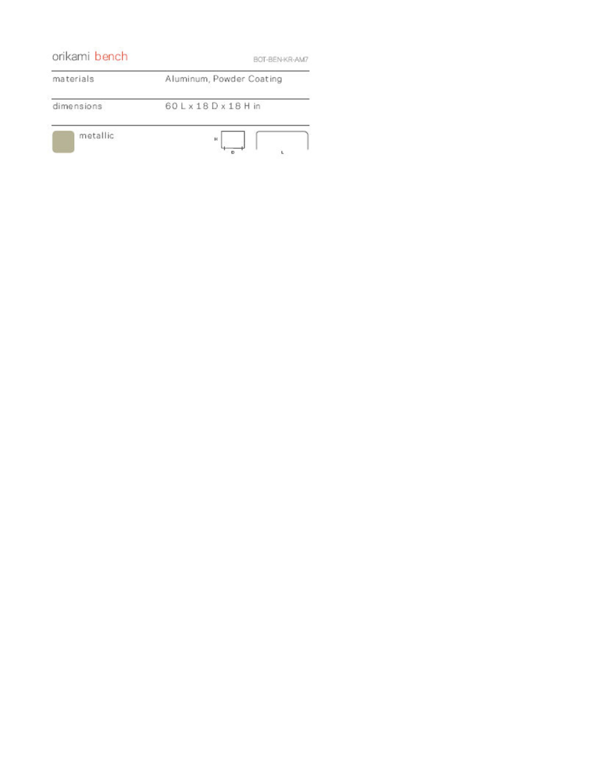Orange22Modern ORG1042 Specification Sheet - ManualMachine.com