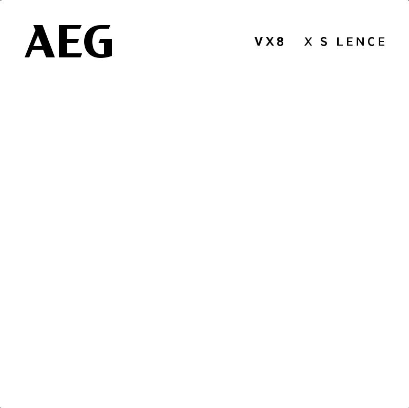 AEG VX8-2 User Manual