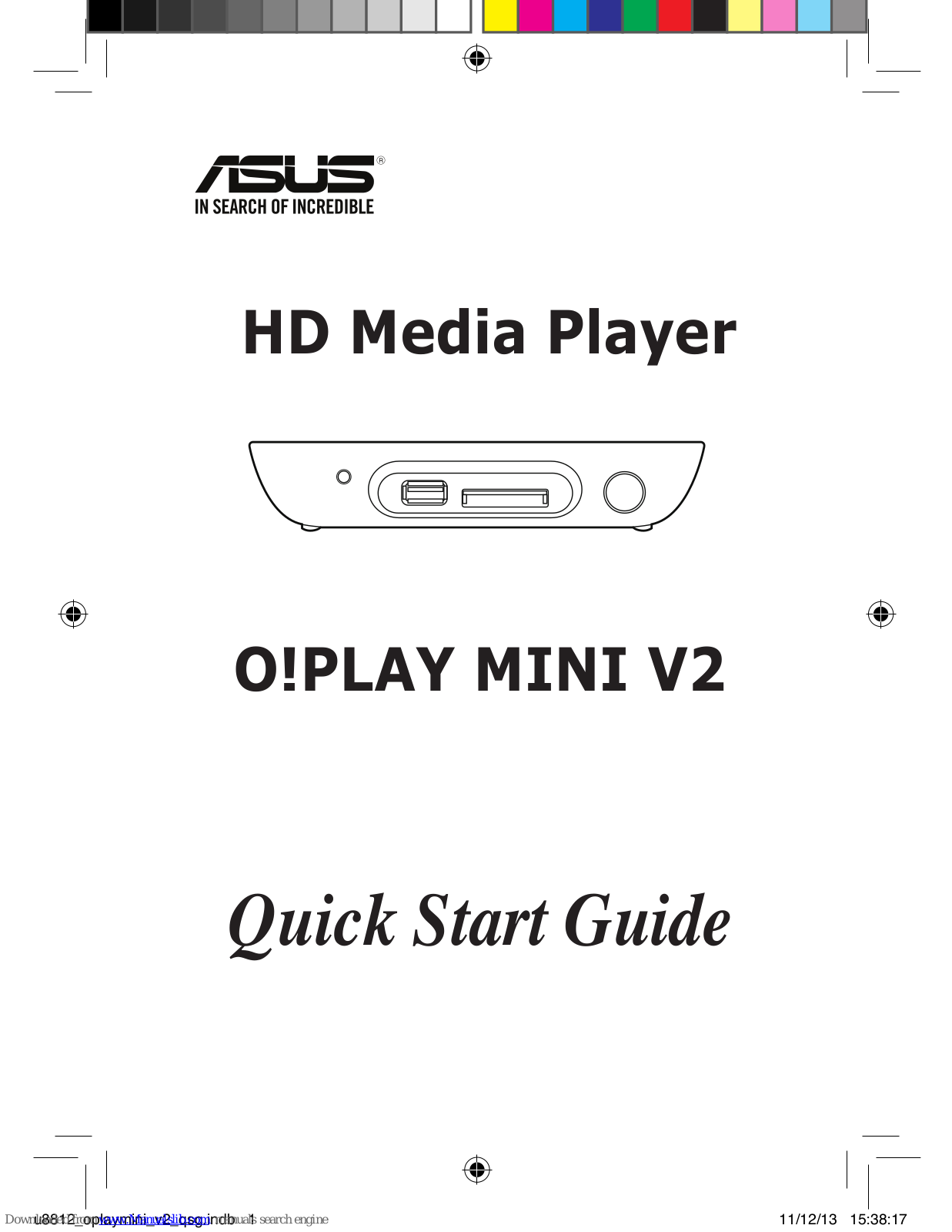 Asus O!PLAY MINI V2 Quick Start Manual