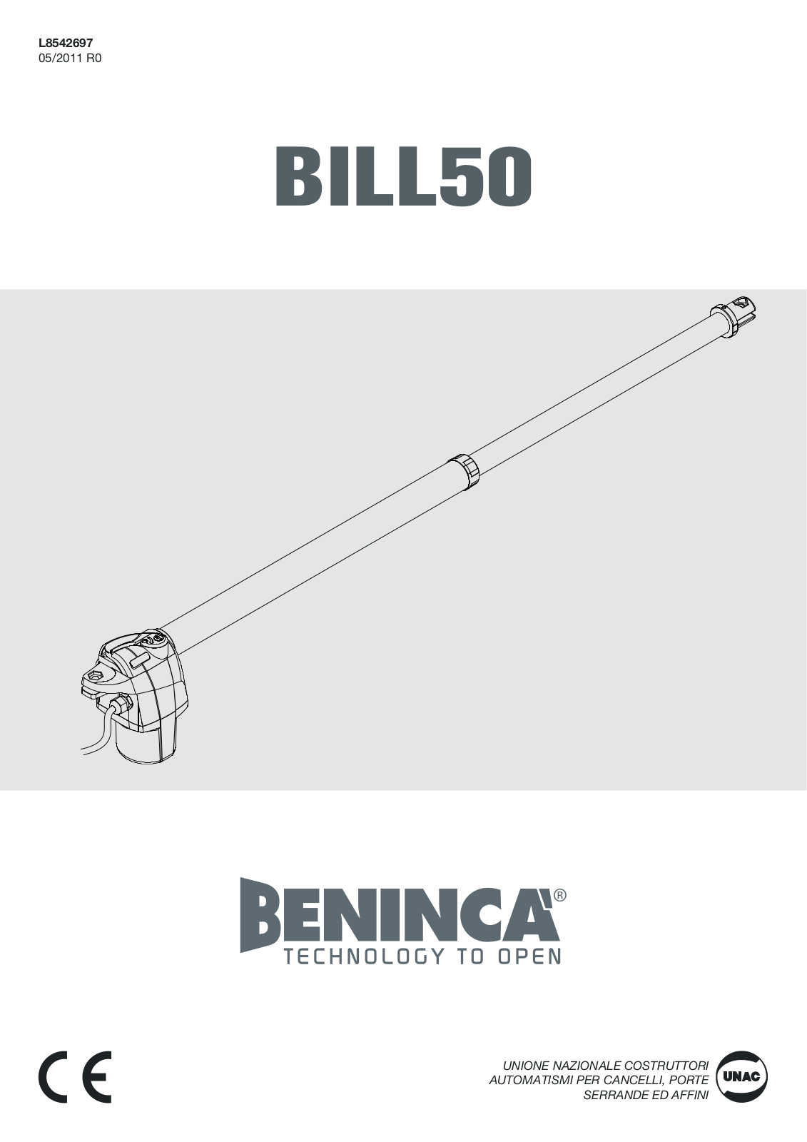 Beninca Bill 50 User Manual