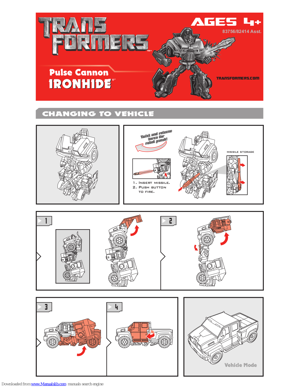 Hasbro 83756, 82414 Installation Manual - ManualMachine.com