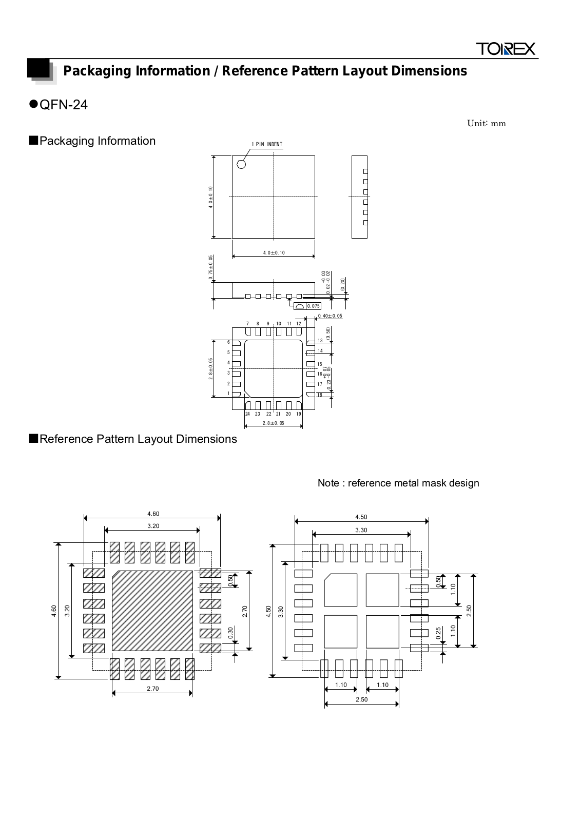 TOREX QFN-24 User Manual