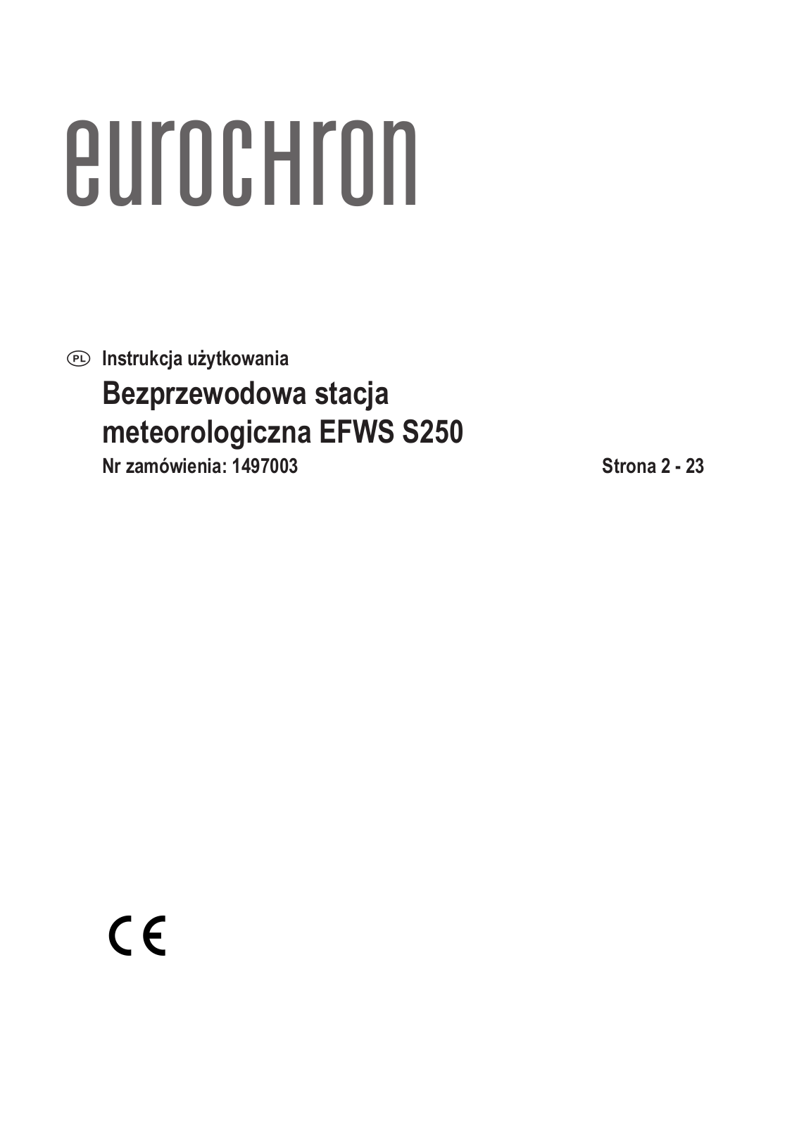 Eurochron EFWS S250 User manual