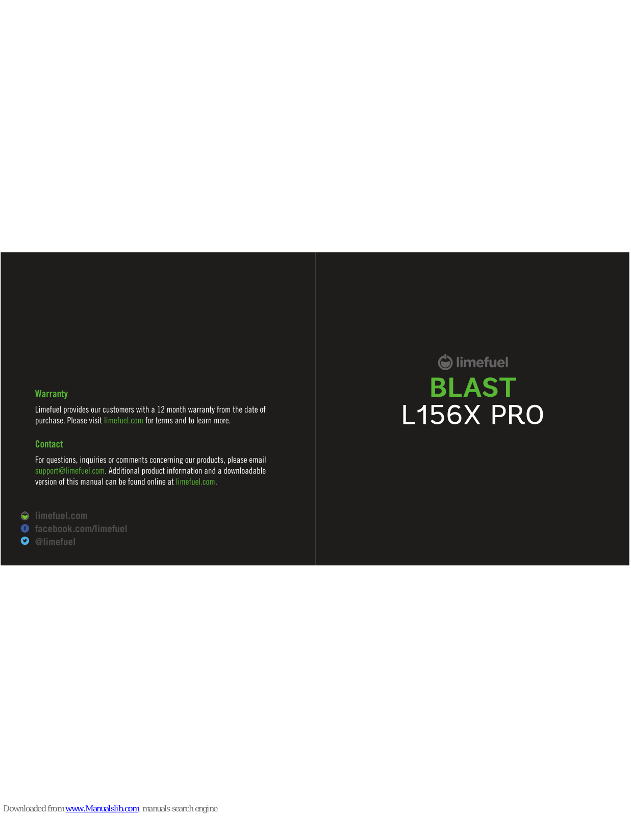 Limefuel blast L156X PRO User Manual - ManualMachine.com