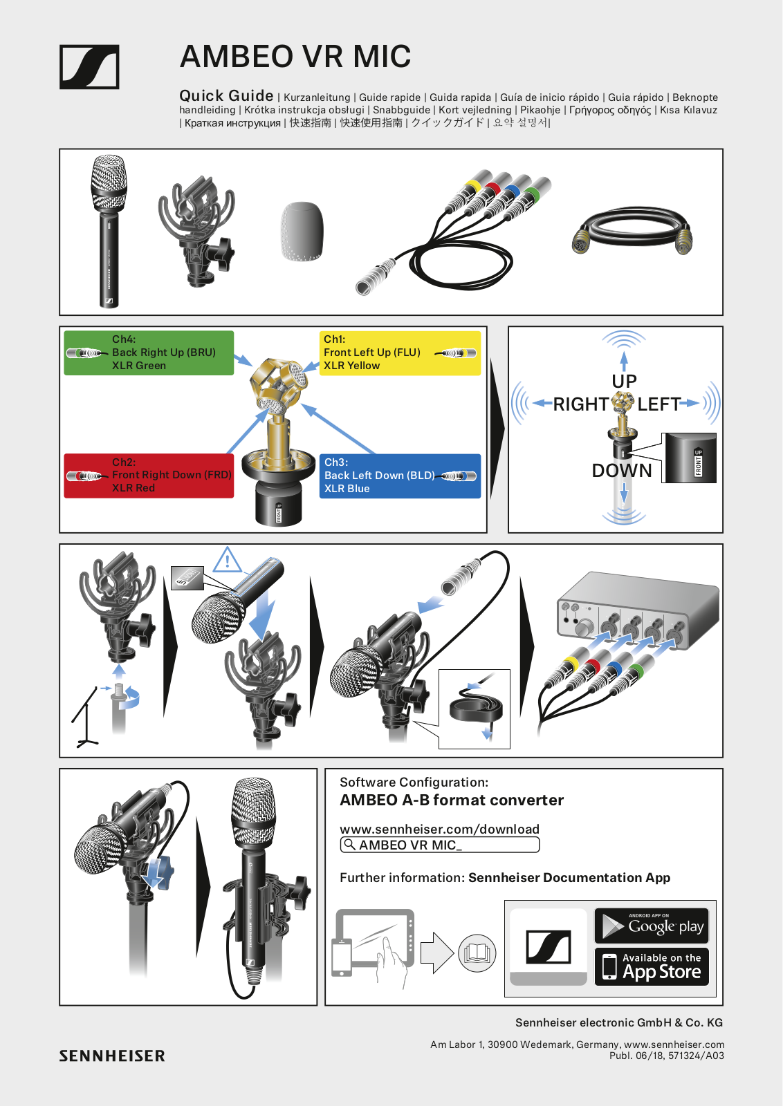 Sennheiser AMBEO VR Mic Quick Start Guide