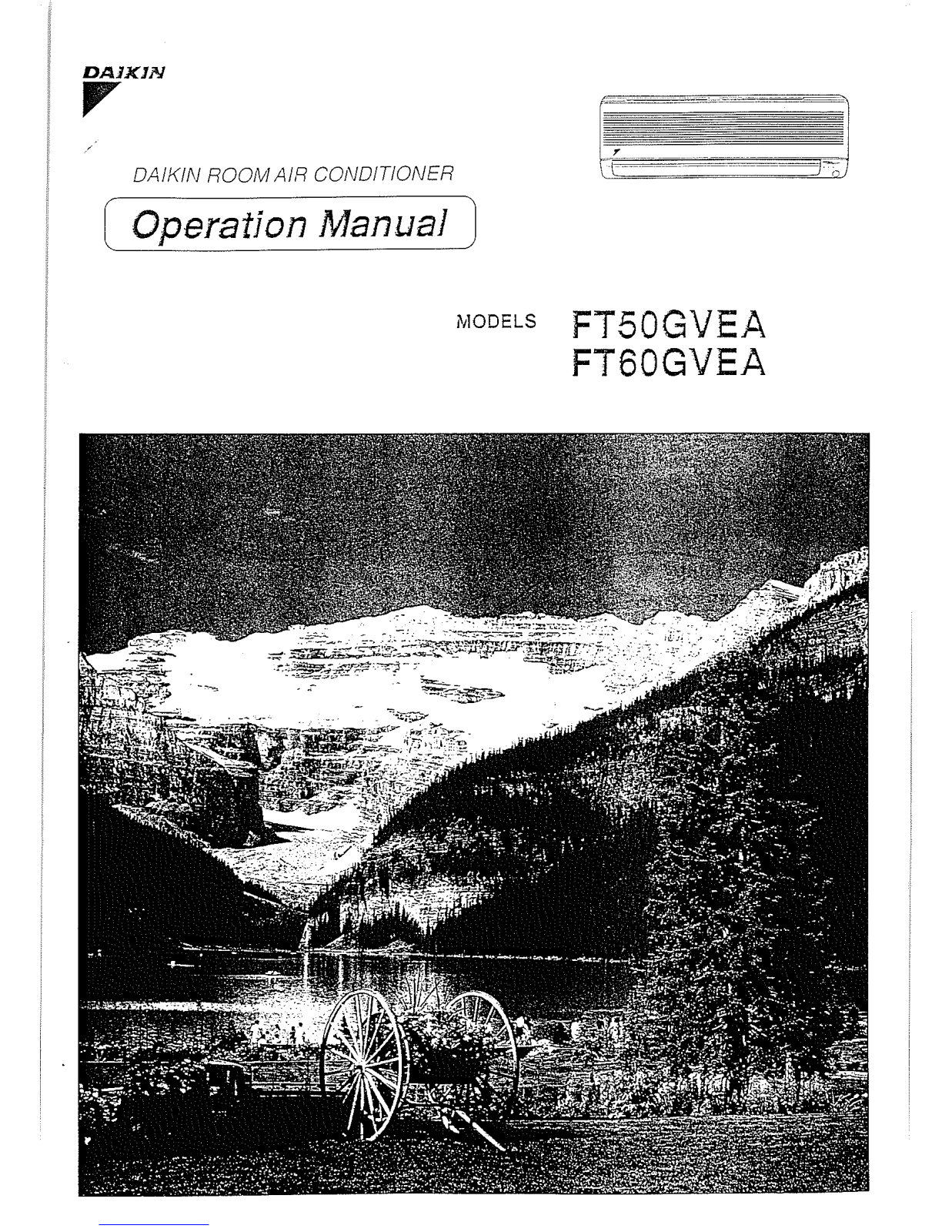 Daikin FT60GVEA user guide manual