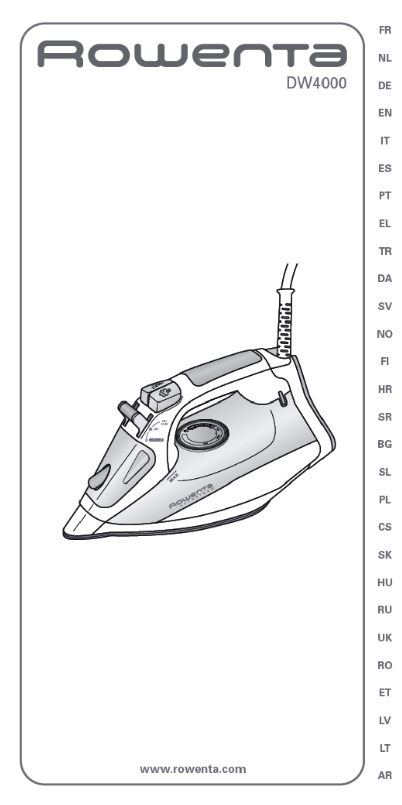 ROWENTA DW2030D1, DW4010, DW4020D1 User Manual