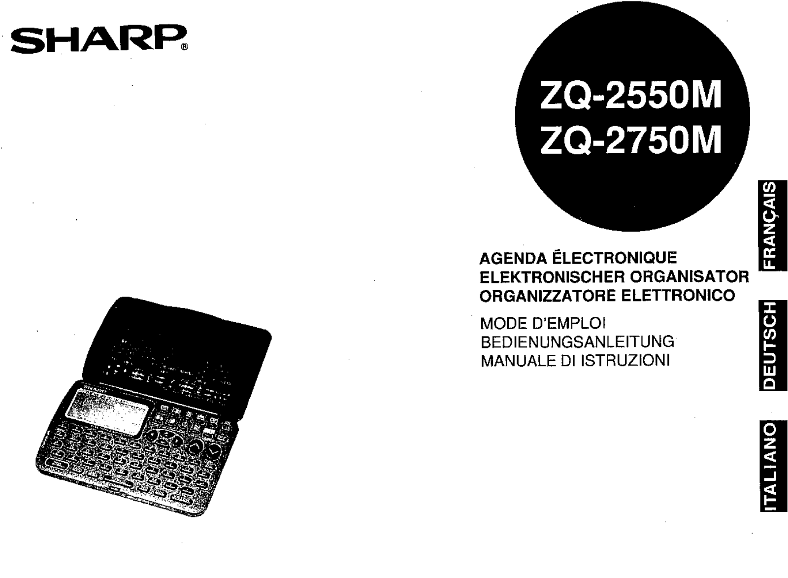 Sharp ZQ-2550M, ZQ-2750M User Manual