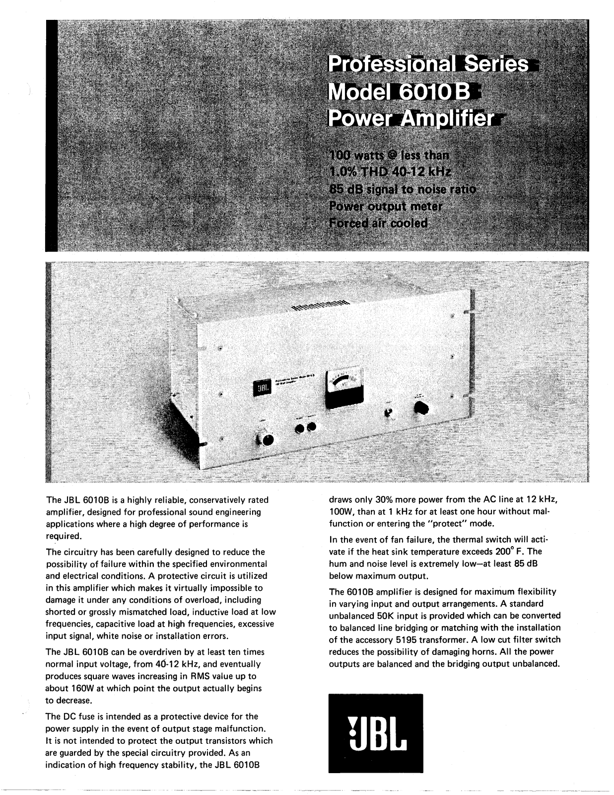 JBL 6010-B Schematic