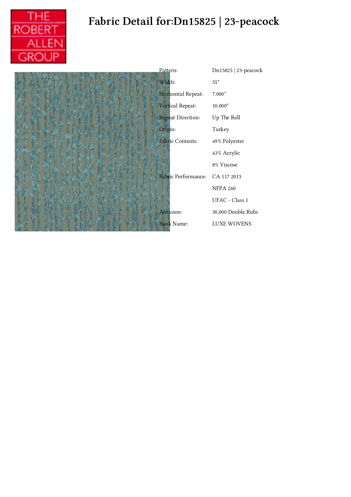 Duralee CRAL5931 Specifications - ManualMachine.com