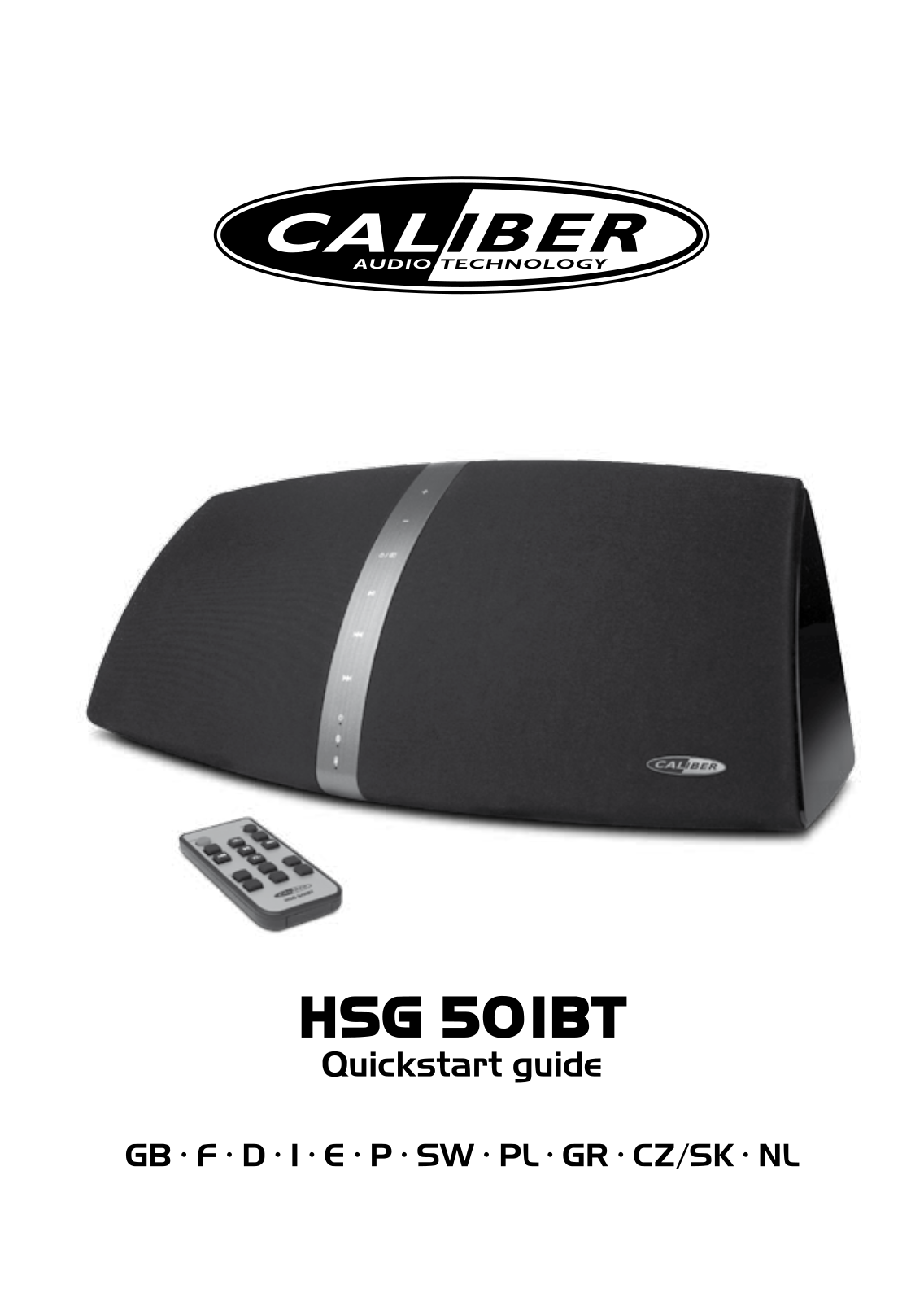 Caliber Audio Technology HSG501BT Quick Start Guide