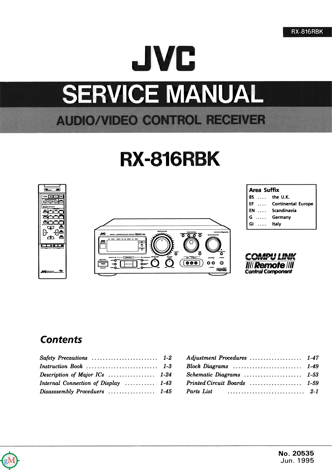 JVC RX-816-RBK Service manual