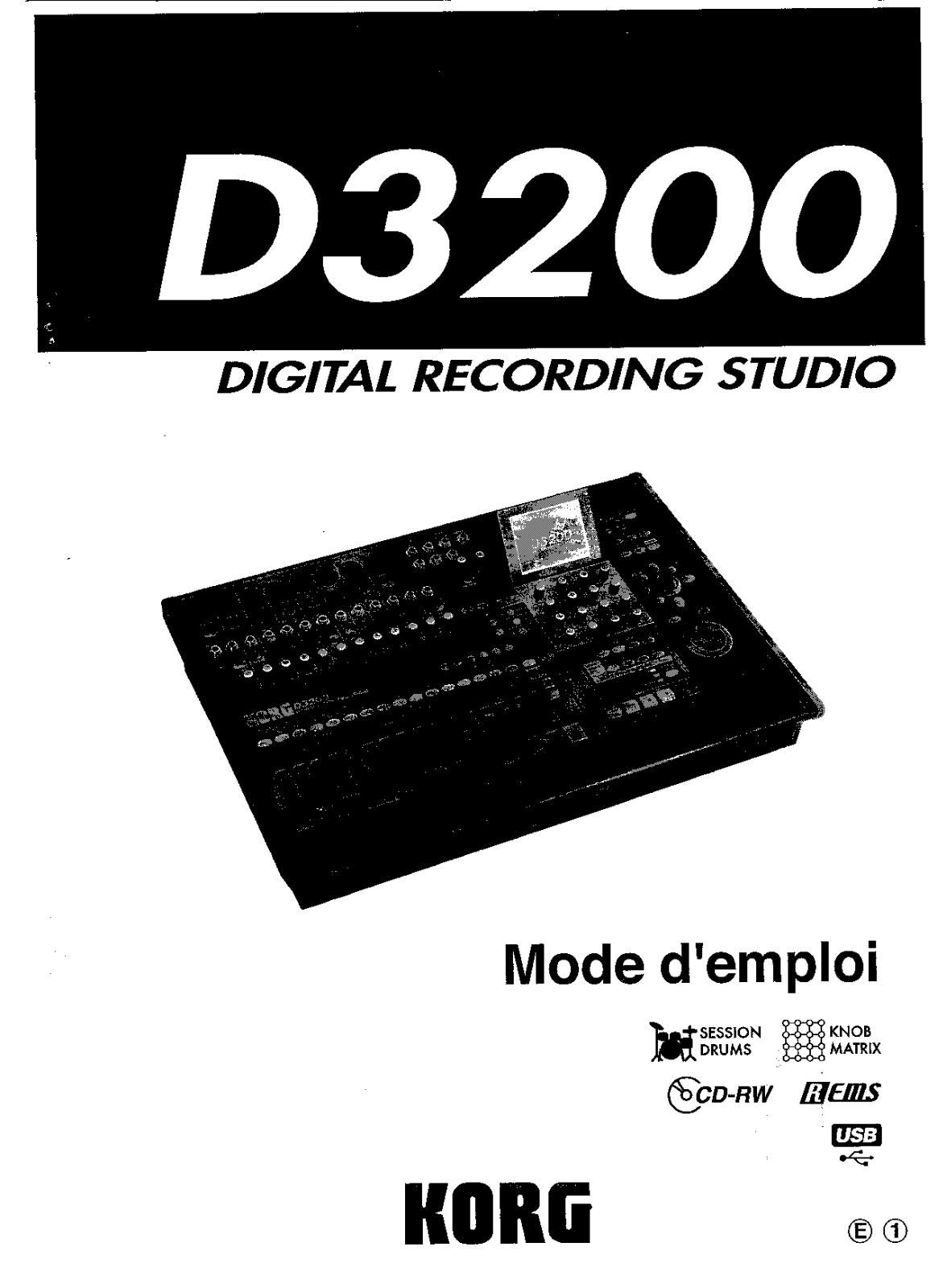 Korg D3200 User Manual