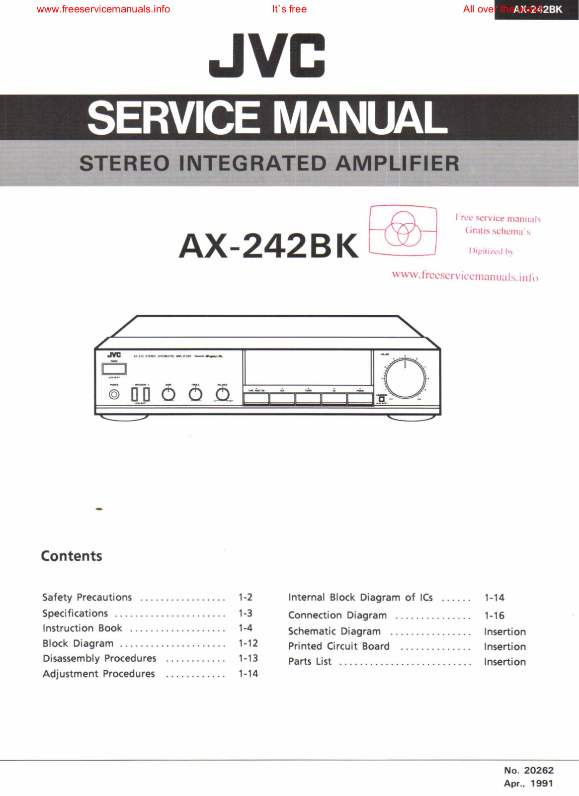 JVC ax 242bk Diagram