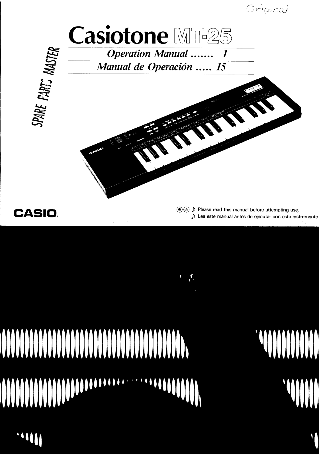 Casio MT-25 User Manual