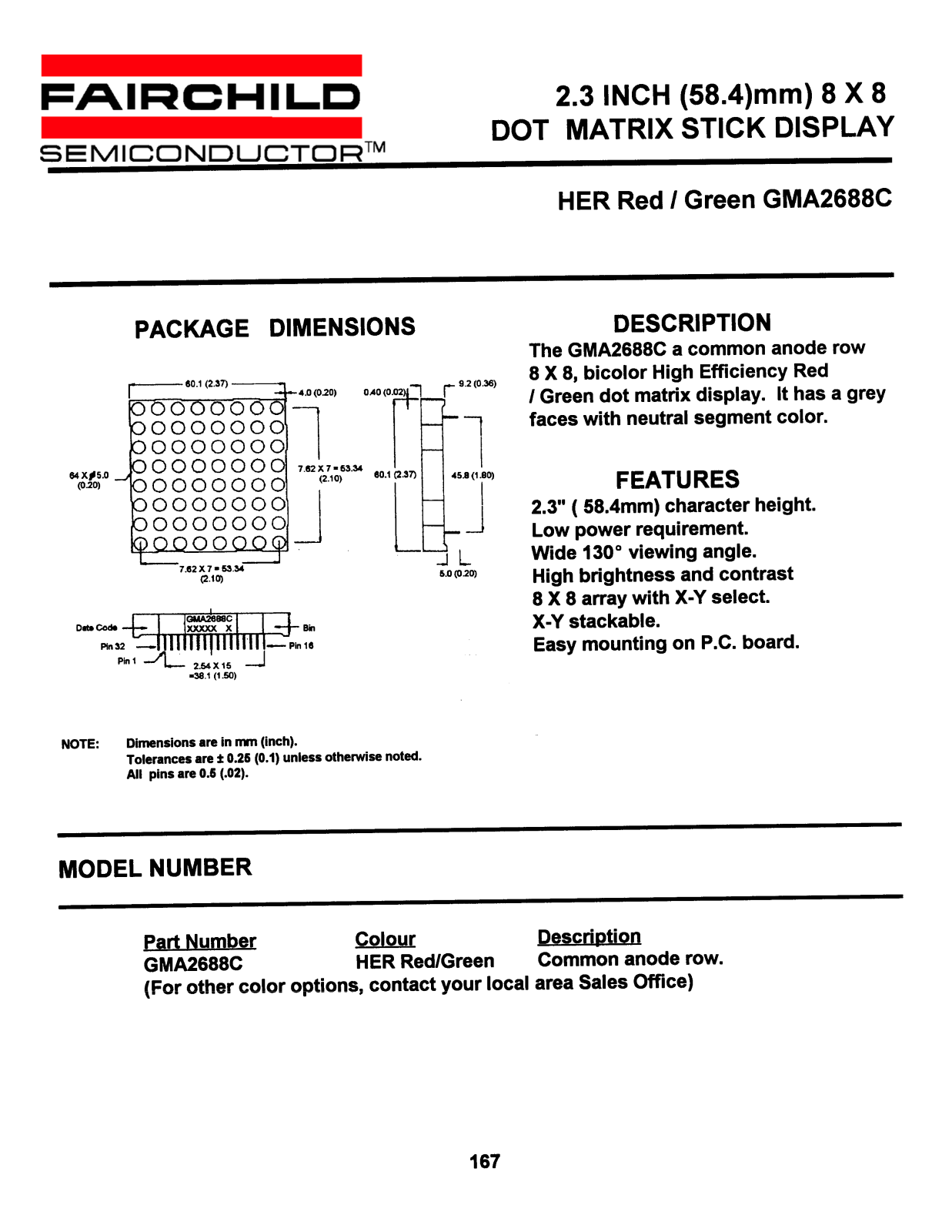 Fairchild Semiconductor GMA2688C Datasheet