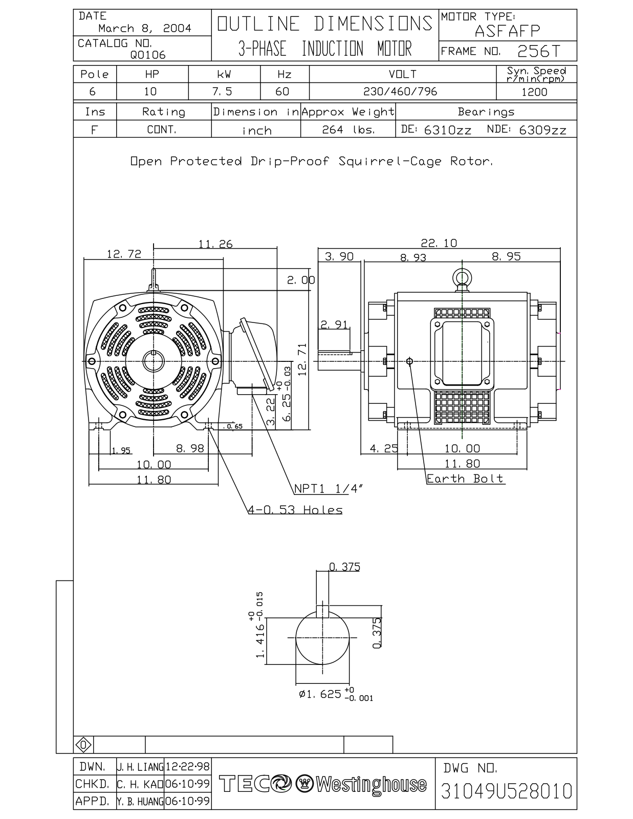 Teco Q0106 Reference Drawing