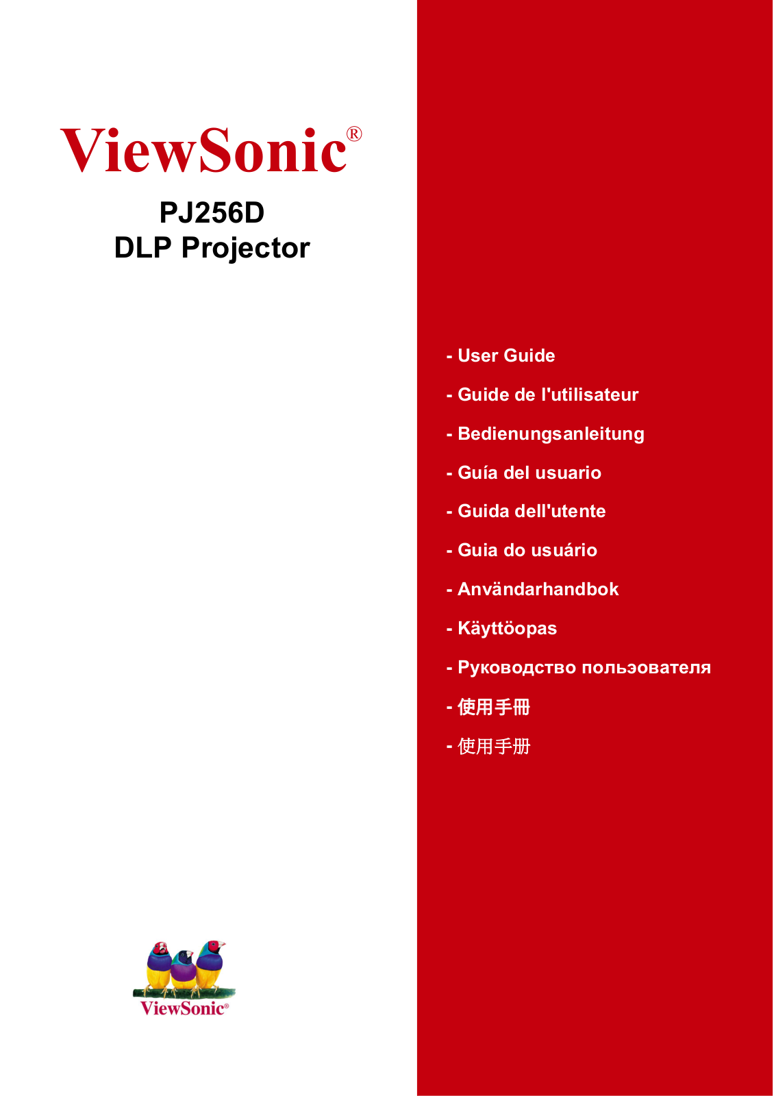 Viewsonic PJ256D User Manual