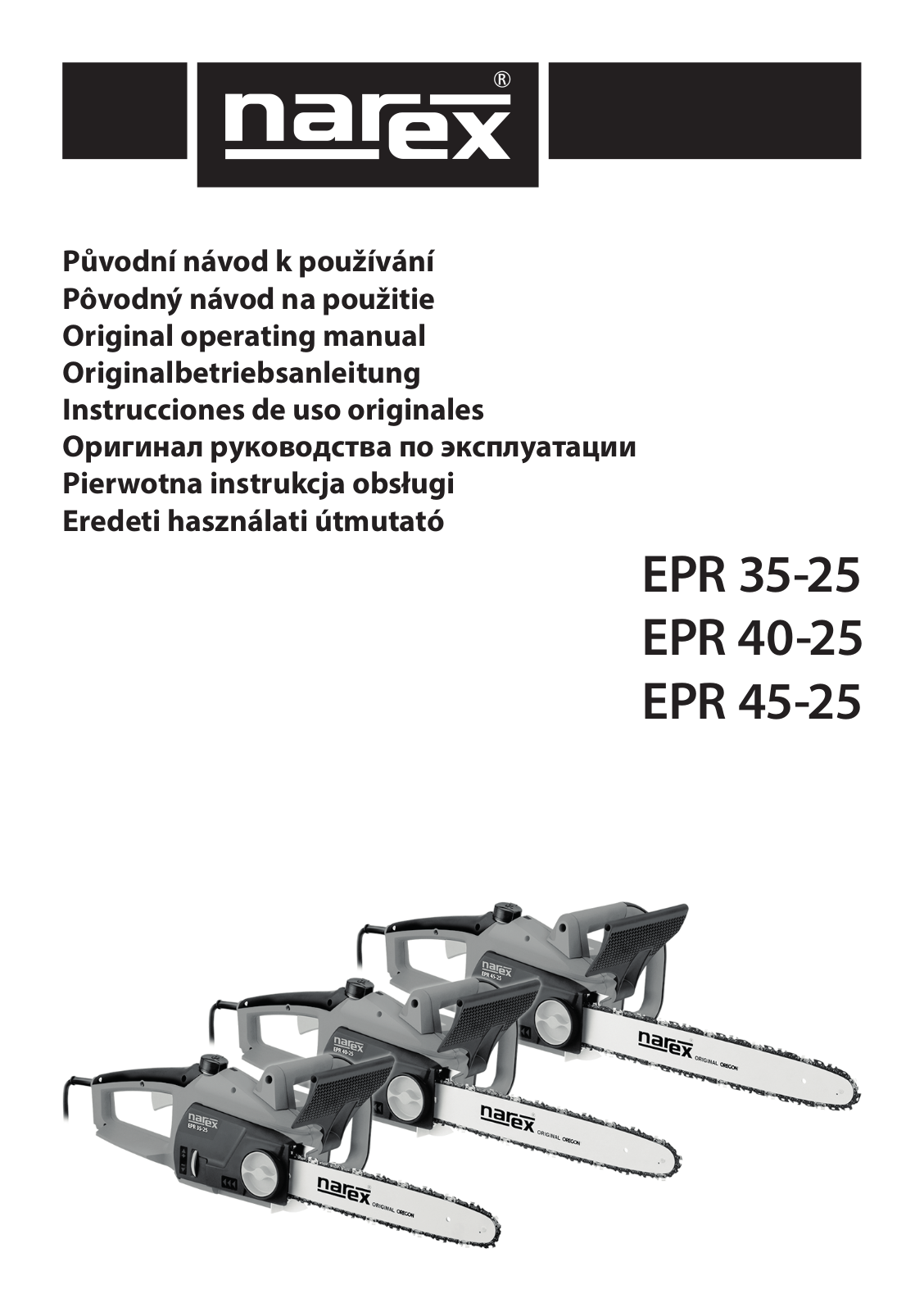 Narex EPR 45-25, EPR 40-25, EPR 35-25 User Manual