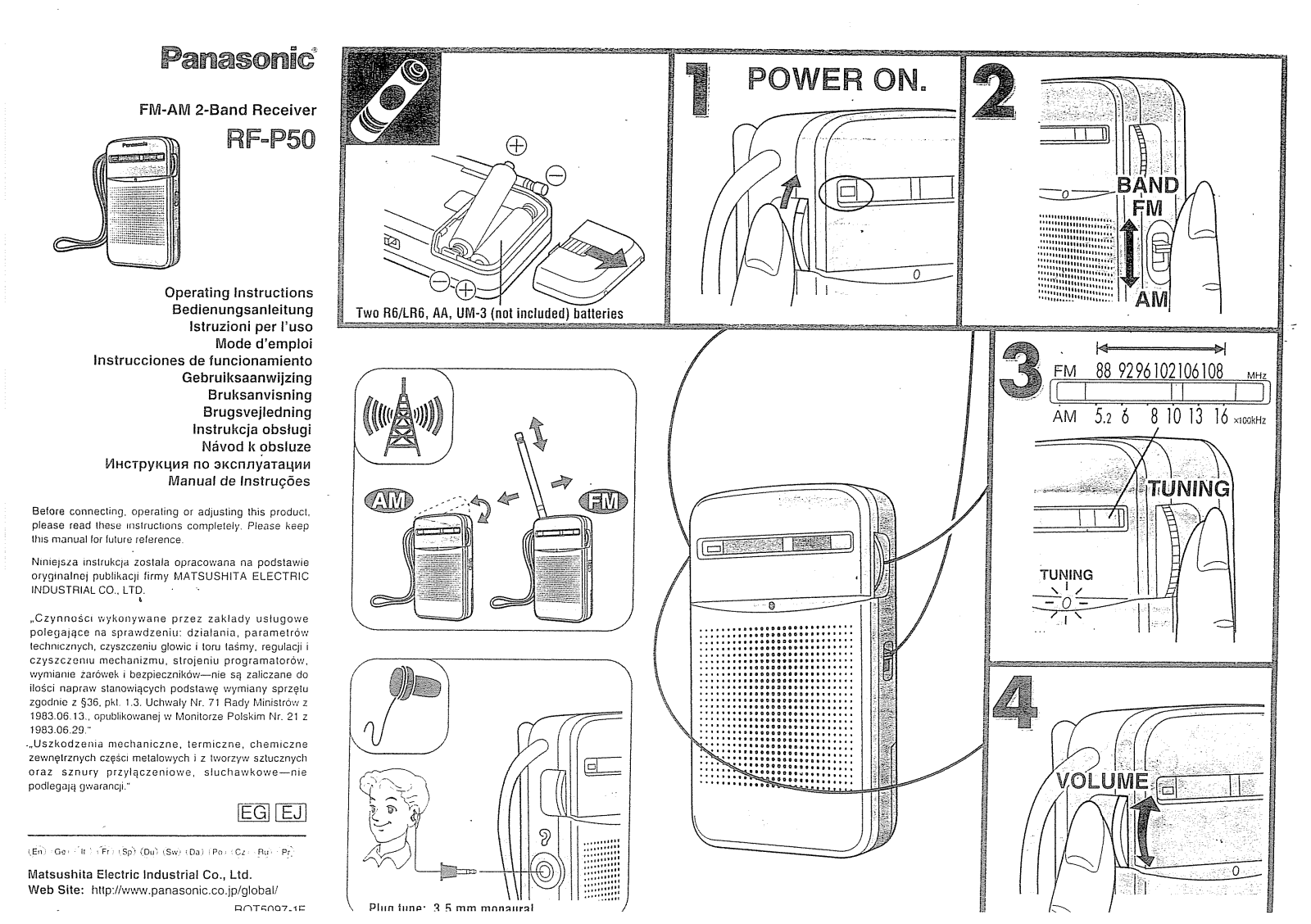 Panasonic RF-P50EG9-S User Manual