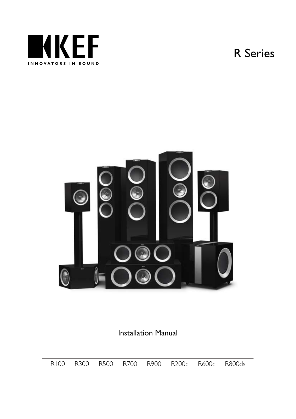 KEF Audio R100, R200c, R700, R300, R500 User Manual