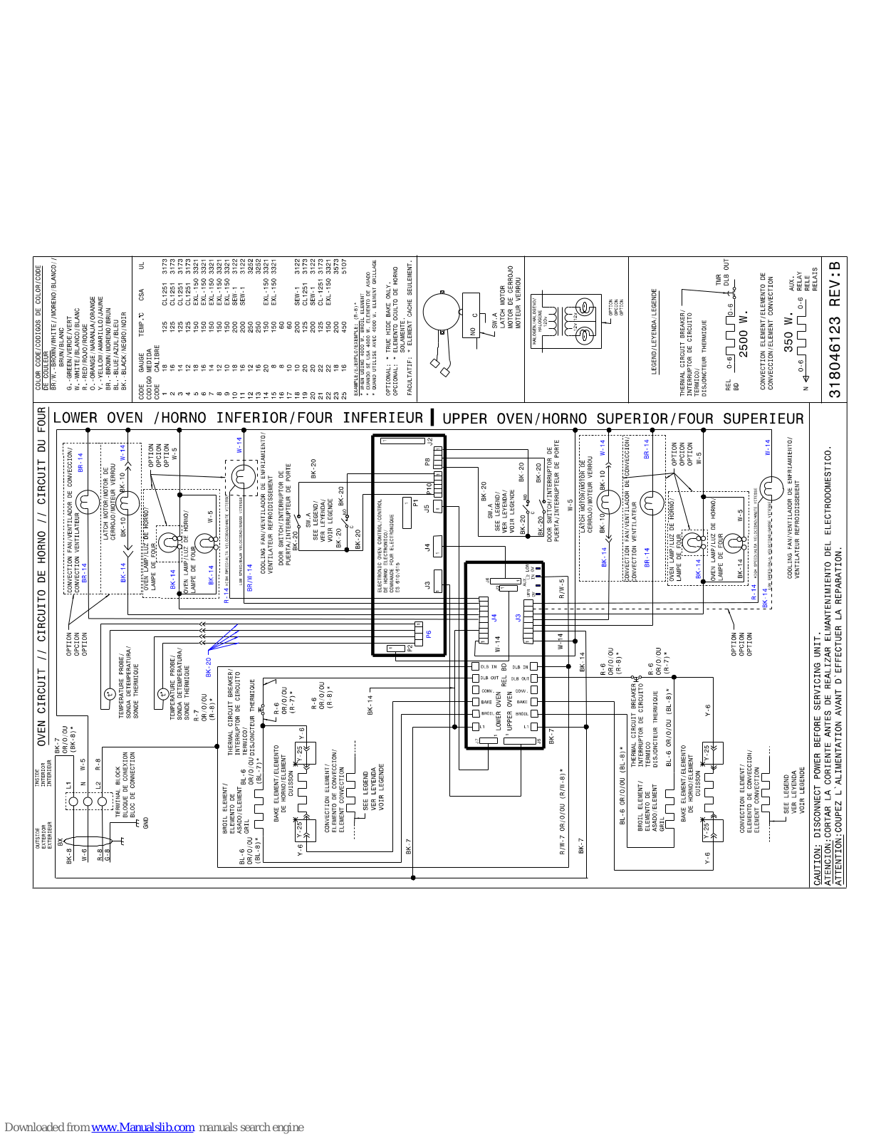 Frigidaire FEB27T7FC, FFET2725LW, FFET2725LB, FFET2725LS, FFET3025LB Wiring Diagram