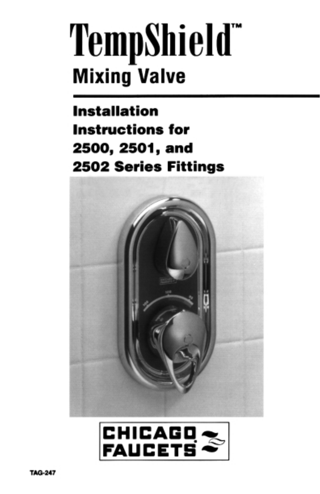 Chicago Faucet 2500-600XKCP Installation Manual