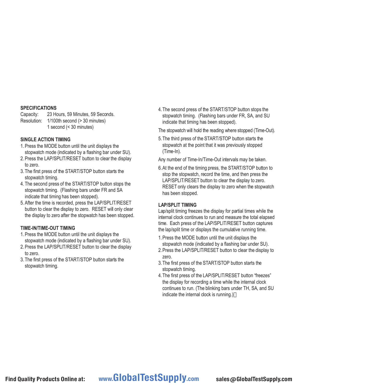 Traceable 1051 User manual - ManualMachine.com