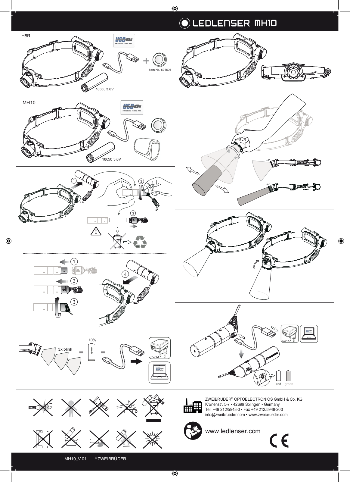 LEDLENSER MH10 User Manual