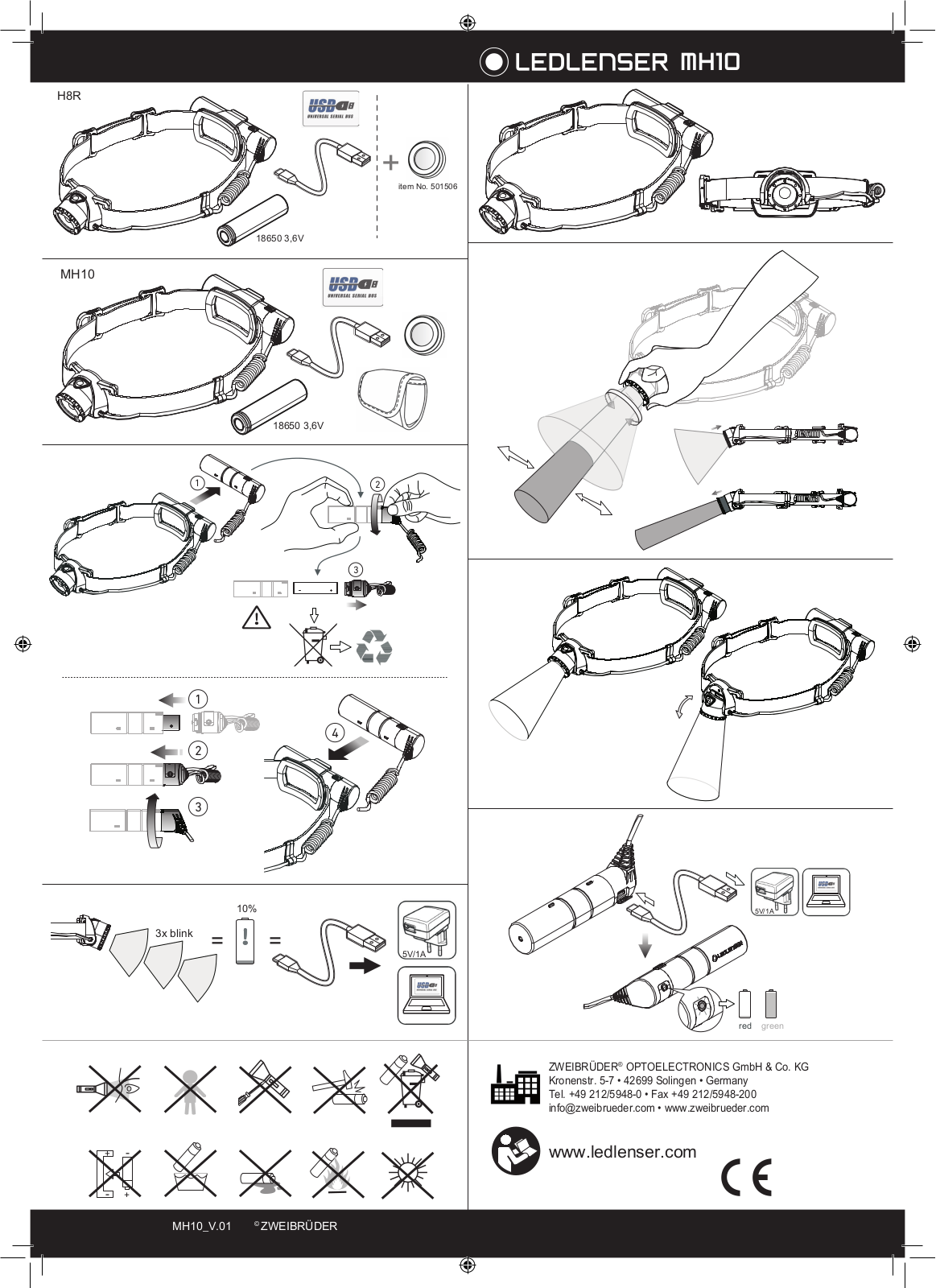 LEDLENSER MH10 User Manual