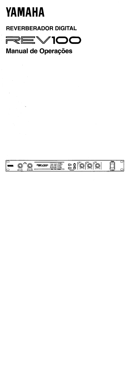 Yamaha REV100 User Manual