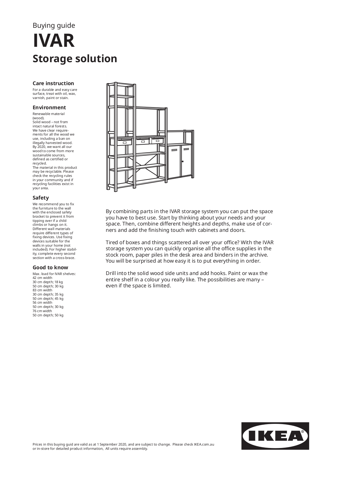 Ikea IVAR User Manual