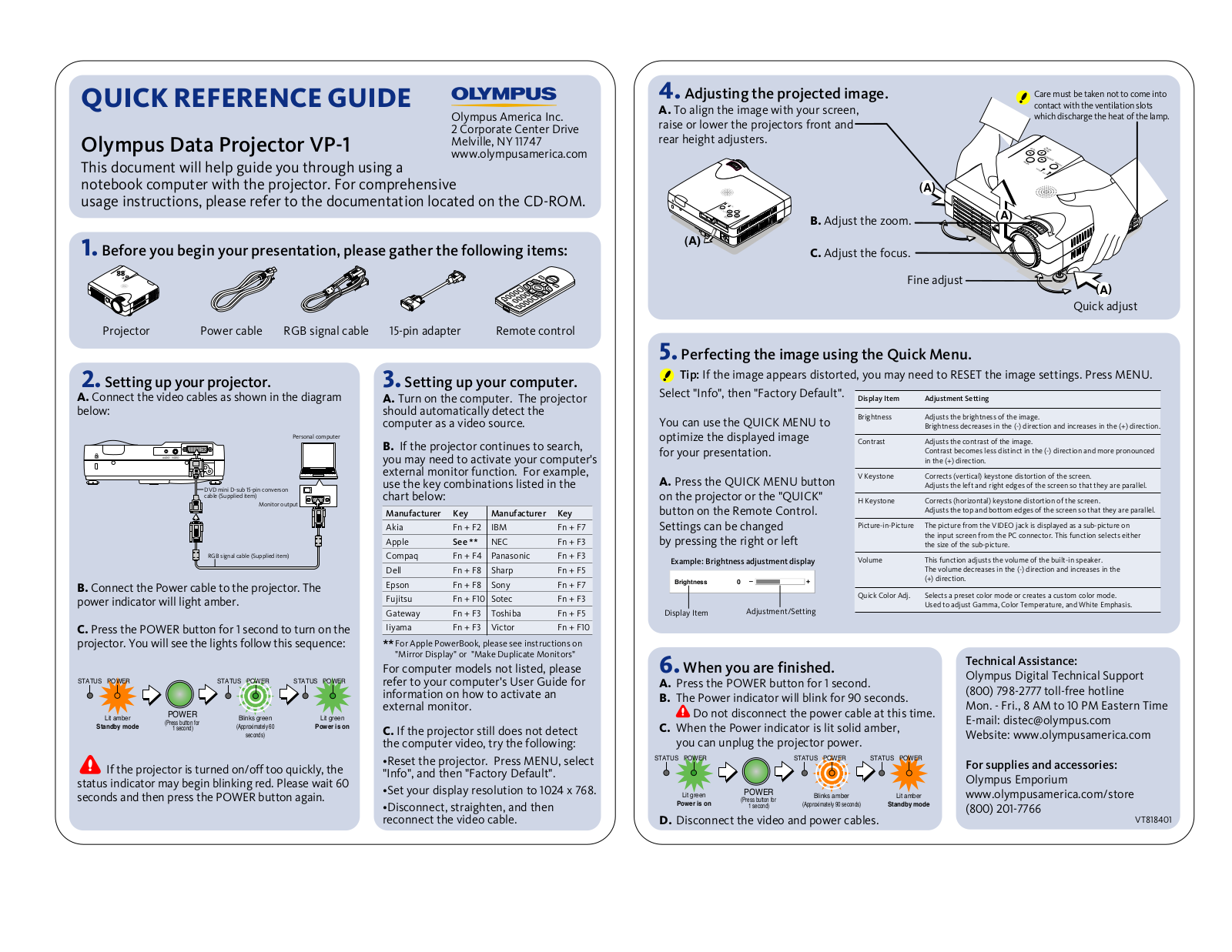 Olympus VP-1 User Manual