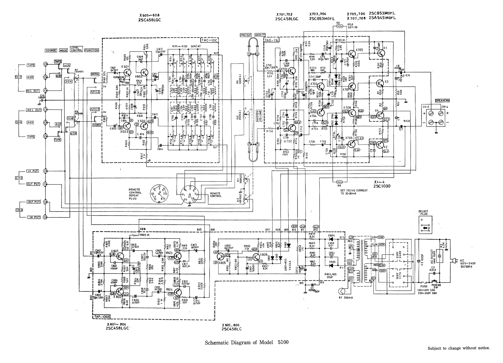 JVC 5100 Schematic