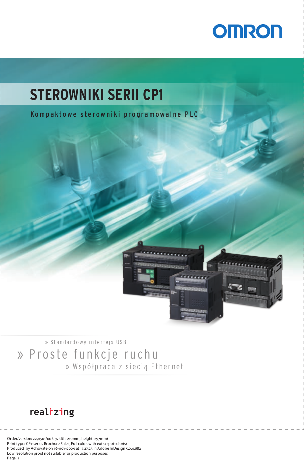 Omron CP1 series BROCHURE