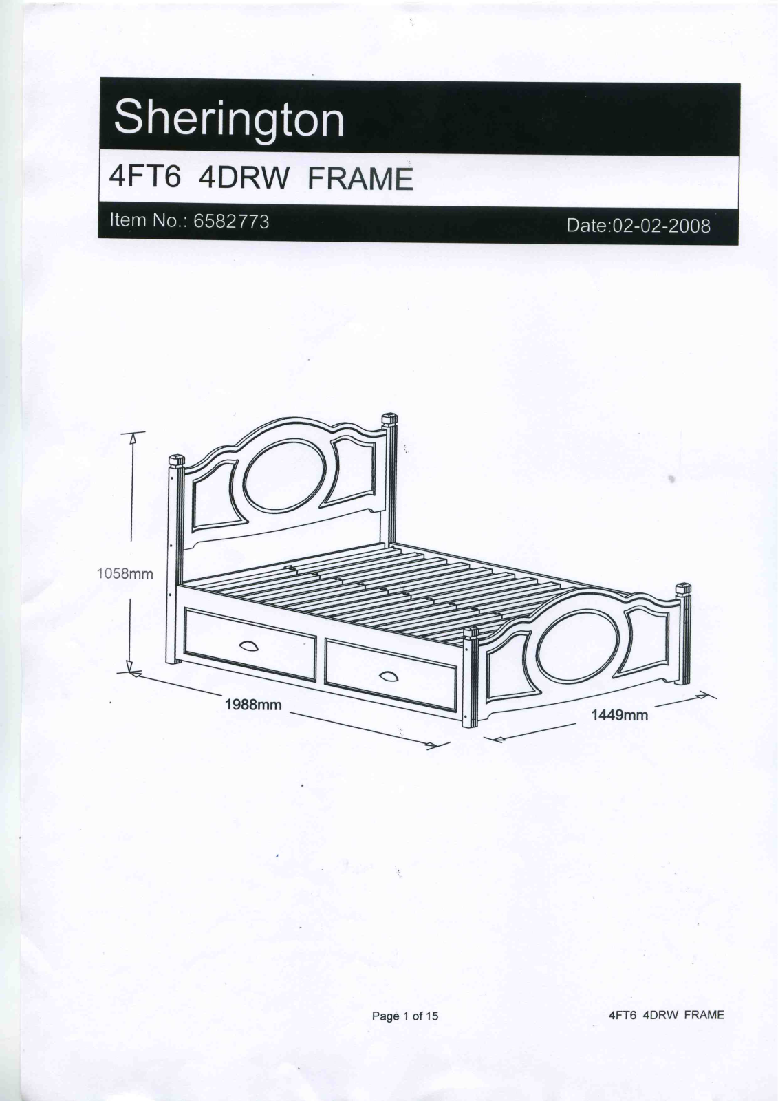 Argos BA001449-41 ASSEMBLY INSTRUCTIONS