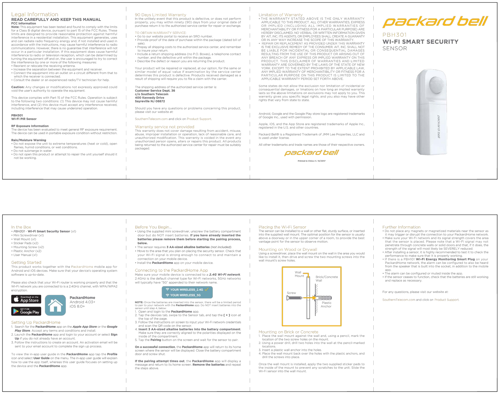 Packard bell PBH301 User Manual