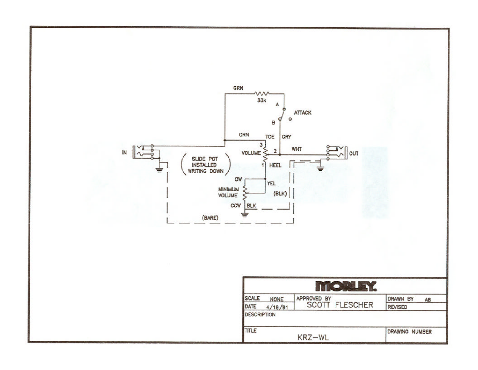 Morley Pedals KRZ-WLES User Manual