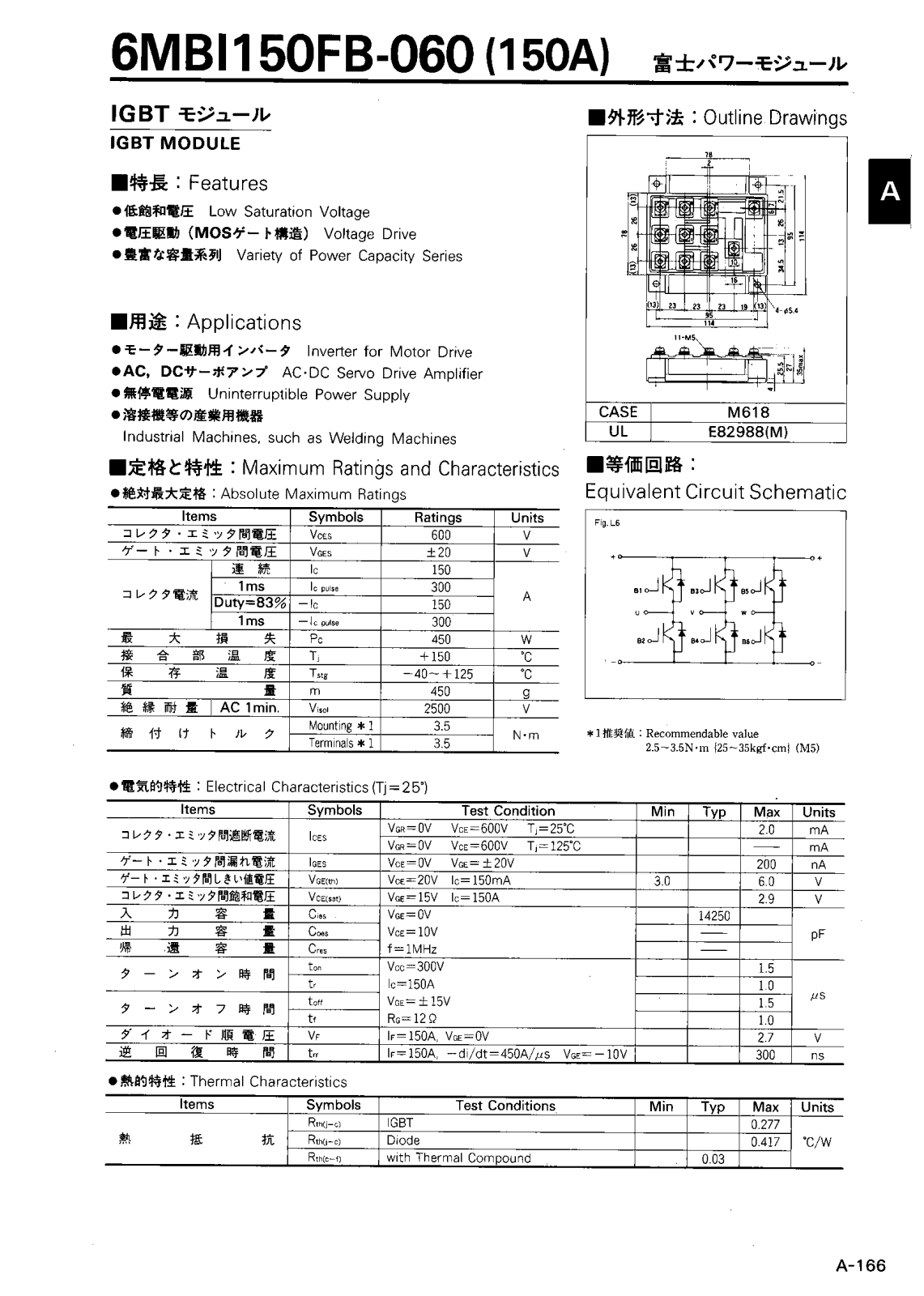 CALLM 6MBI150FB-060 Datasheet